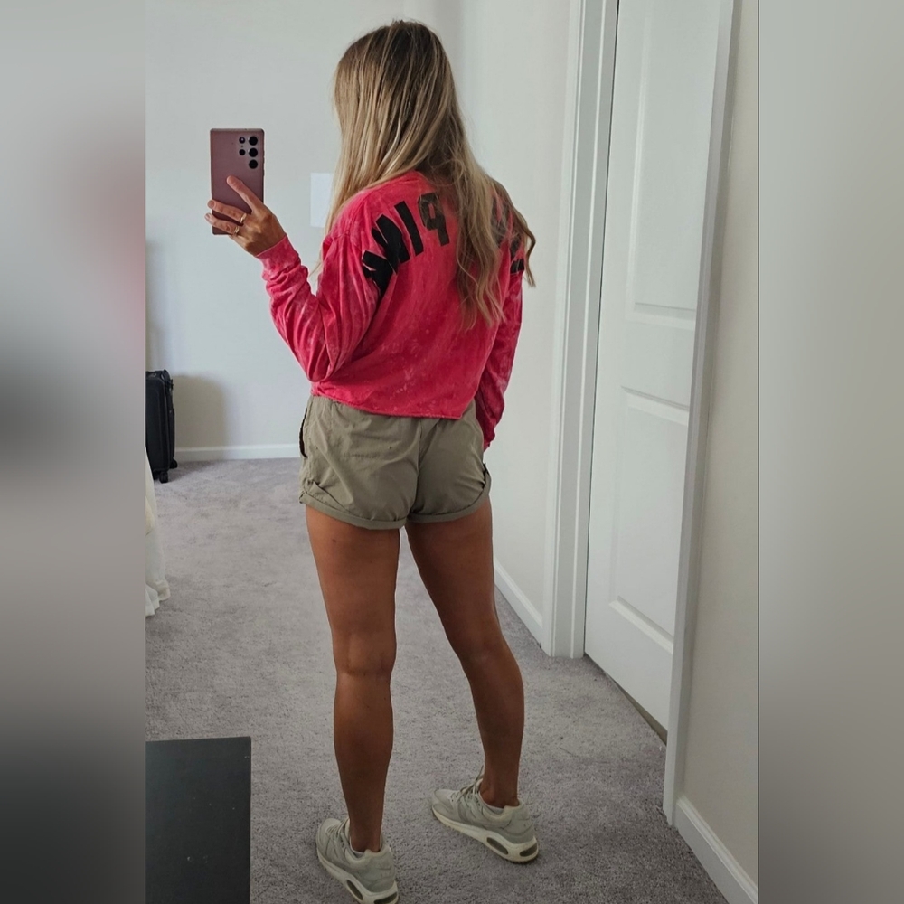 PINK Victoria's Secret crop long sleeve top XS